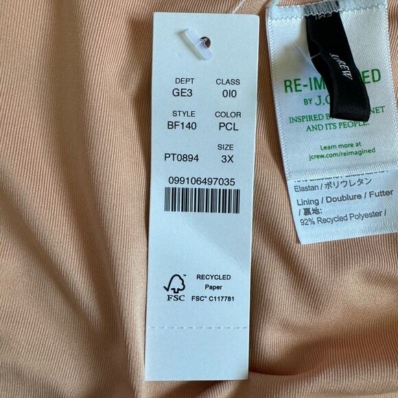 J. Crew NWT Curved Waist Cheeky Floral Plus Bikini Bottom Size 3X - Picture 6 of 8